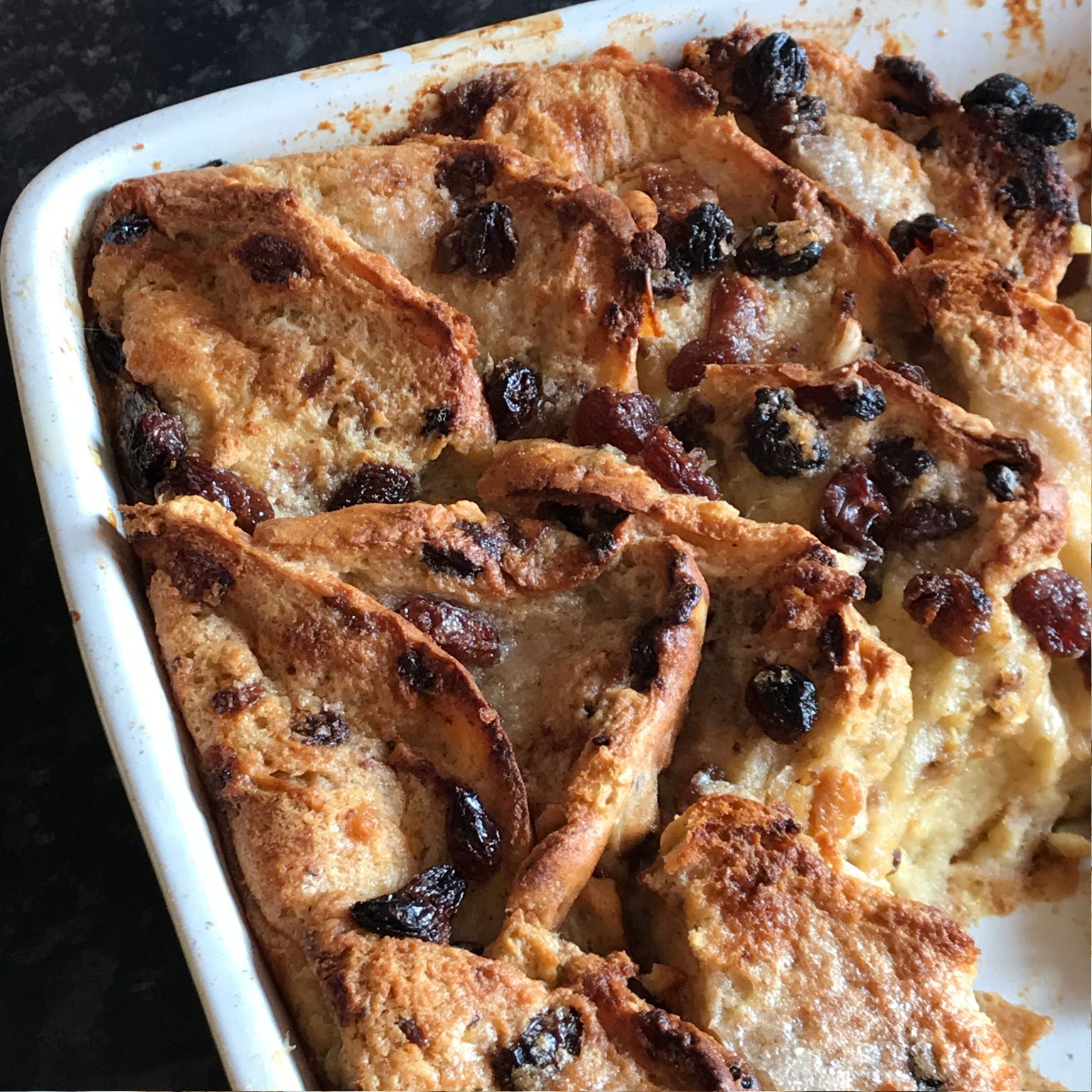 Hot Cross Bun Bread And Butter Pudding 0857